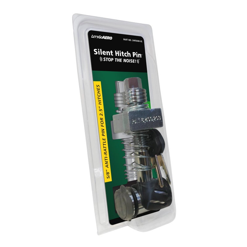 Let's Go Aero (SHP2040-XL) Keyless Press-on Locking Silent Hitch Pin for 2.5in Hitches - Image 2